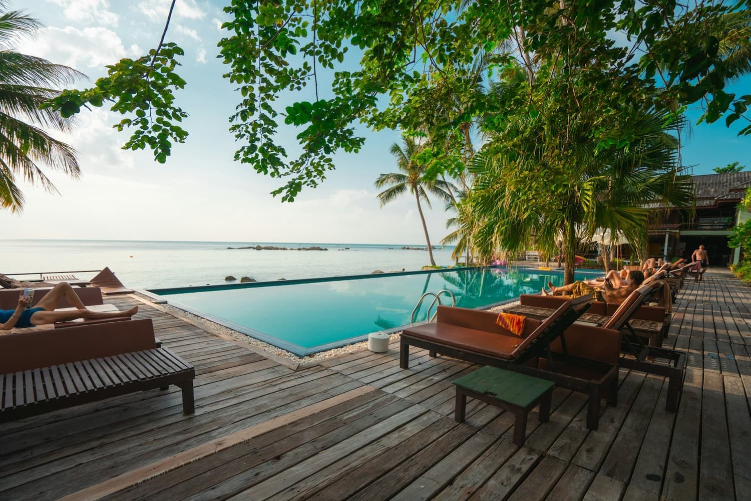 Terrace over the sea